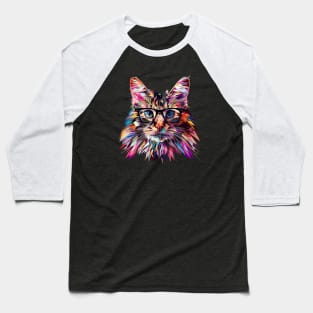 Majestic Meow Baseball T-Shirt